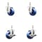 Service Caster 3 Inch 316SS Solid Polyurethane Swivel 3/8 Inch Threaded Stem Caster Brake, 2PK SS316TS20S314-SPUS-381615-2-TLB-2 - alternate 1